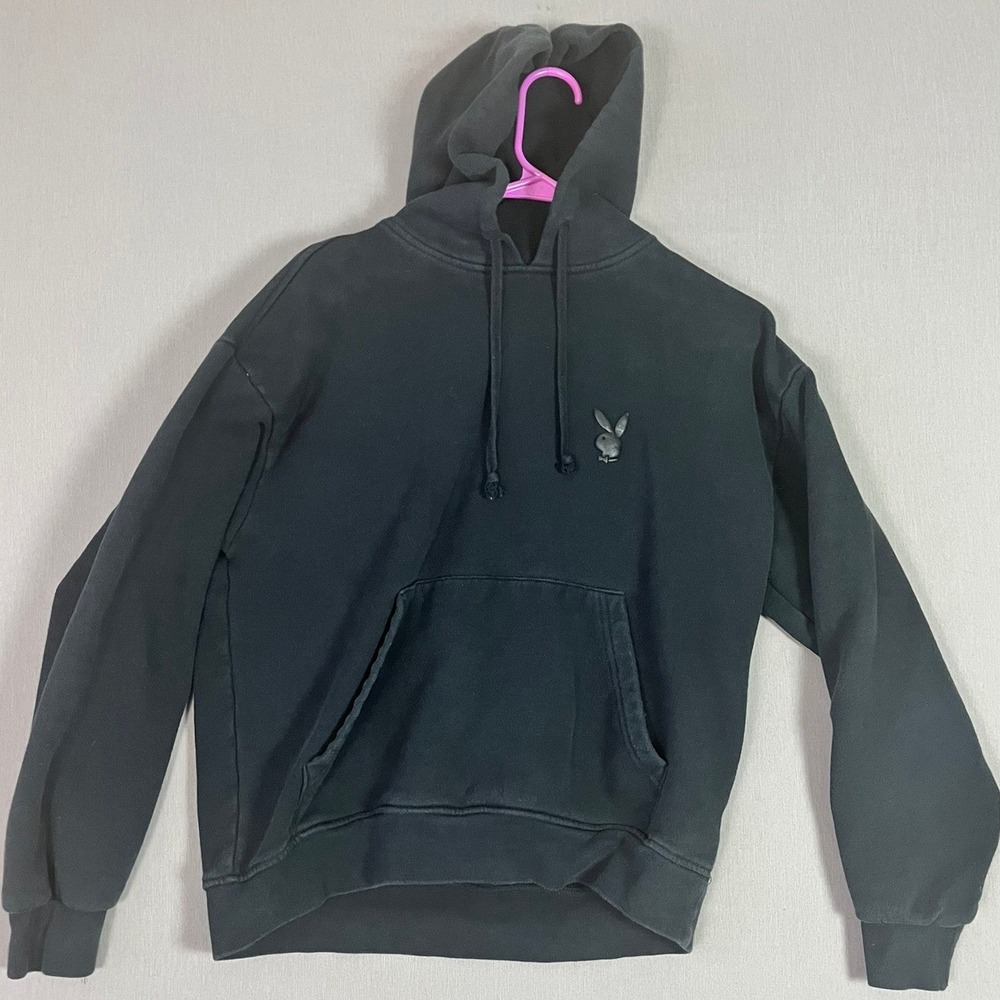 Playboy by PacSun Hoodie Jogger Set S Black Cotton Streetwear GUC